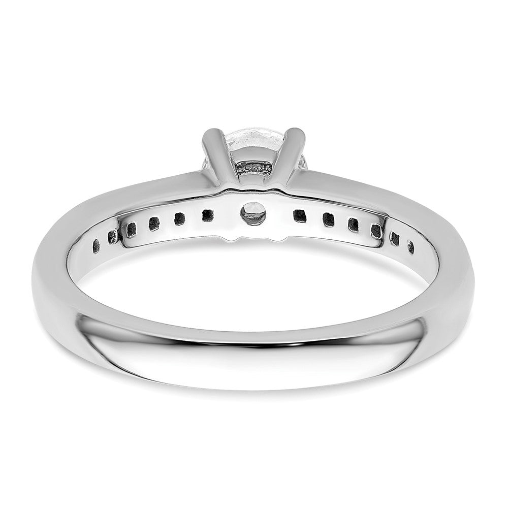 14kw 3/4ct Lab Grown Diamond VS/SI+ G+ Round Comp Engagement Ring