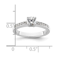 14kw 3/4ct Lab Grown Diamond VS/SI+ G+ Round Comp Engagement Ring