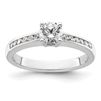 14kw 3/4ct Lab Grown Diamond VS/SI+ G+ Round Comp Engagement Ring