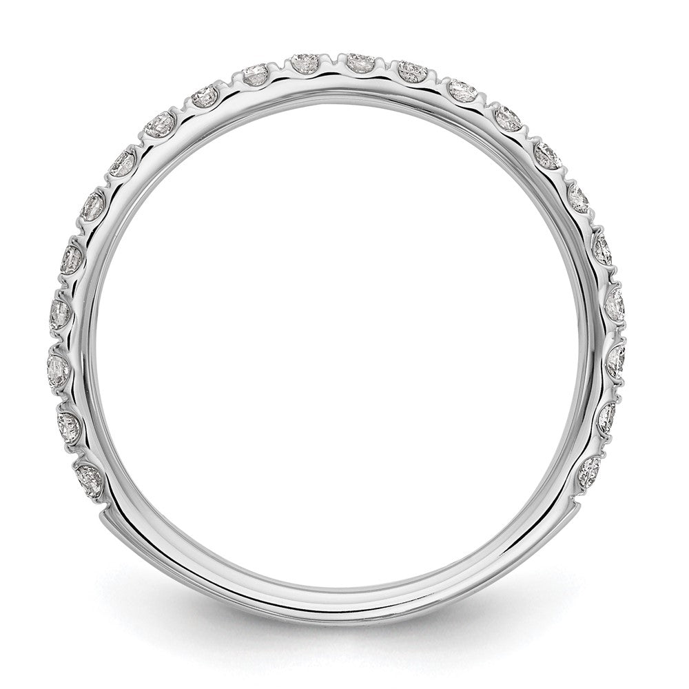 14k White Gold 3/8 ct Lab Grown Diamond VS/SI+ G+ Complete Wedding Band