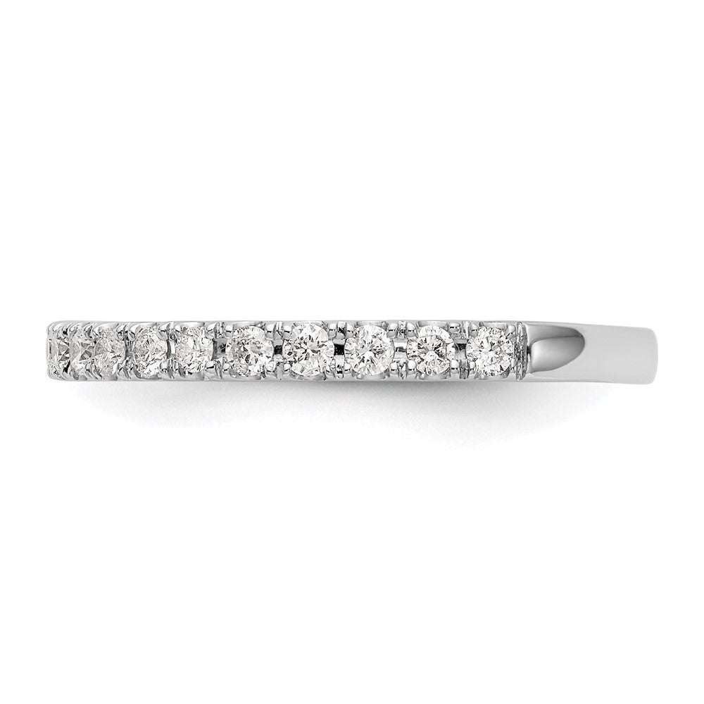 14k White Gold 3/8 ct Lab Grown Diamond VS/SI+ G+ Complete Wedding Band