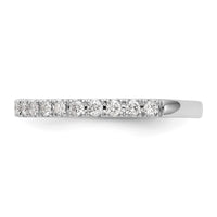 14k White Gold 3/8 ct Lab Grown Diamond VS/SI+ G+ Complete Wedding Band