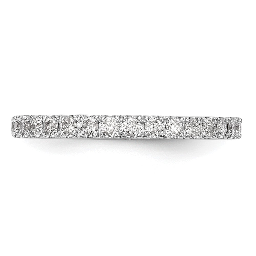 14k White Gold 3/8 ct Lab Grown Diamond VS/SI+ G+ Complete Wedding Band