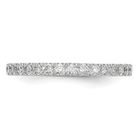 14k White Gold 3/8 ct Lab Grown Diamond VS/SI+ G+ Complete Wedding Band