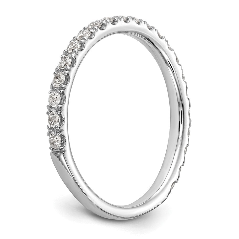 14k White Gold 3/8 ct Lab Grown Diamond VS/SI+ G+ Complete Wedding Band