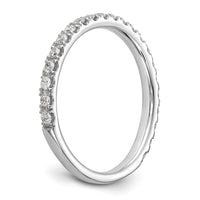 14k White Gold 3/8 ct Lab Grown Diamond VS/SI+ G+ Complete Wedding Band