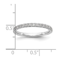 14k White Gold 3/8 ct Lab Grown Diamond VS/SI+ G+ Complete Wedding Band