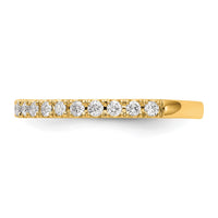 14k 3/8 ct Lab Grown Diamond VS/SI+ G+ Complete Wedding Band