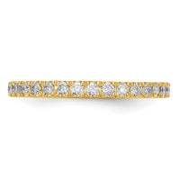 14k 3/8 ct Lab Grown Diamond VS/SI+ G+ Complete Wedding Band