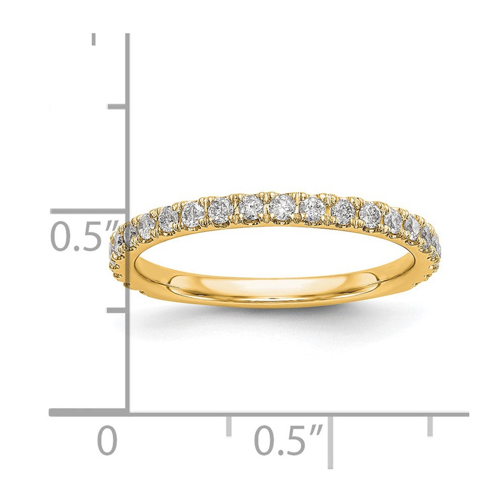 14k 3/8 ct Lab Grown Diamond VS/SI+ G+ Complete Wedding Band