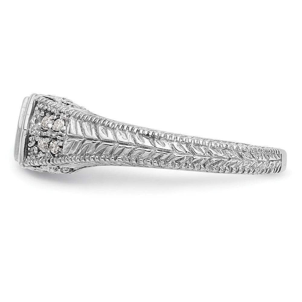 14k White Gold 1/5 ct Lab Grown Diamond VS/SI+ G+ Comp Engagement Ring