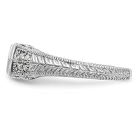 14k White Gold 1/5 ct Lab Grown Diamond VS/SI+ G+ Comp Engagement Ring
