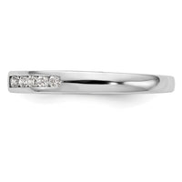14k White Gold 1/5 ct Lab Grown Dia VS/SI+ G+ Semi-Mount Peg Set Eng Ring
