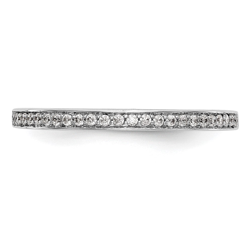 14k White Gold 1/8 ct Lab Grown Diamond VS/SI+ G+ Complete Wedding Band