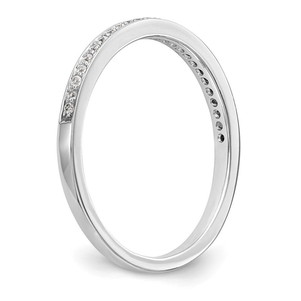 14k White Gold 1/8 ct Lab Grown Diamond VS/SI+ G+ Complete Wedding Band