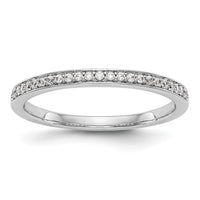 14k White Gold 1/8 ct Lab Grown Diamond VS/SI+ G+ Complete Wedding Band