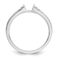 14k White Gold 1/3 ct Lab Grown Dia VS/SI+ G+ Semi Peg Engagement Ring