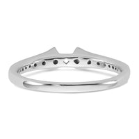 14k White Gold 1/3 ct Lab Grown Dia VS/SI+ G+ Semi Peg Engagement Ring