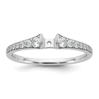14k White Gold 1/3 ct Lab Grown Dia VS/SI+ G+ Semi Peg Engagement Ring