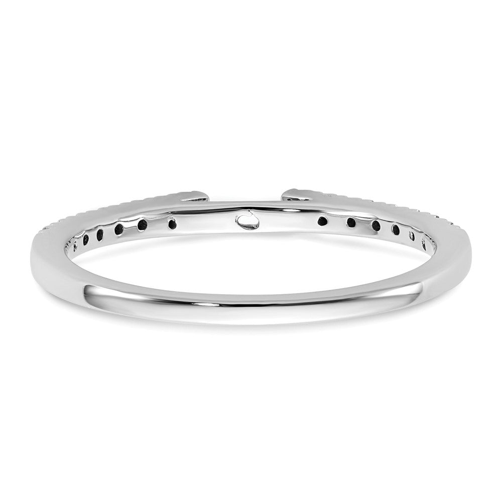 14k White Gold 1/10 ct Lab Grown Dia VS/SI+ G+ Semi Peg Engagement Ring