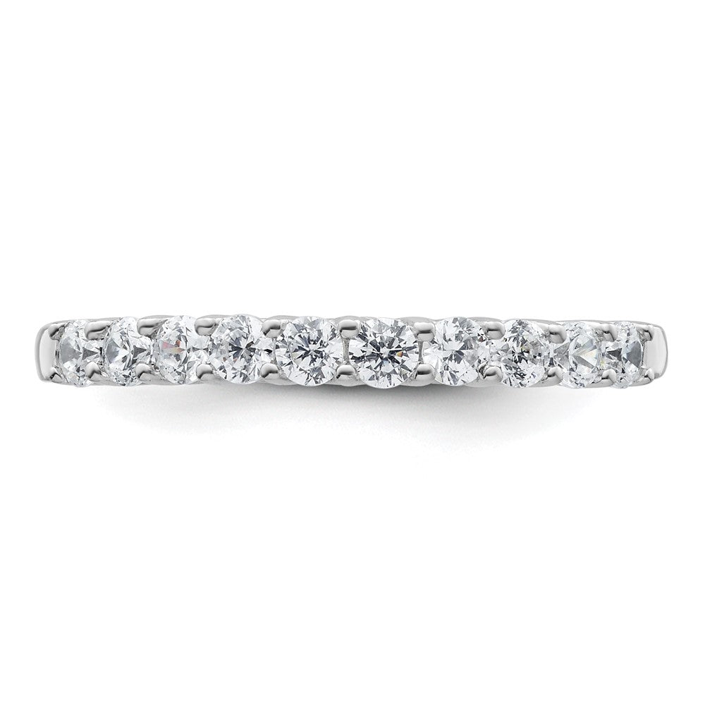 14k White Gold 1/2 ct Lab Grown Diamond VS/SI+ G+ Complete Wedding Band