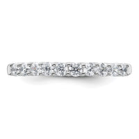 14k White Gold 1/2 ct Lab Grown Diamond VS/SI+ G+ Complete Wedding Band
