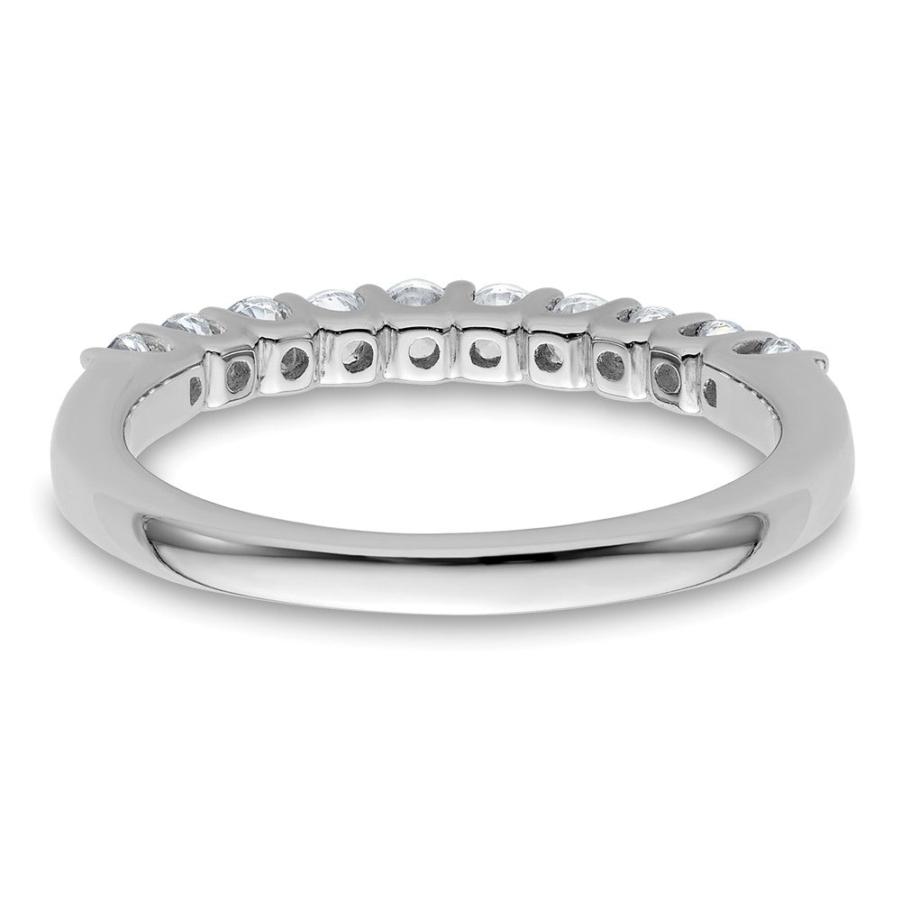 14k White Gold 1/2 ct Lab Grown Diamond VS/SI+ G+ Complete Wedding Band