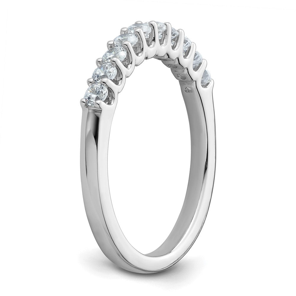 14k White Gold 1/2 ct Lab Grown Diamond VS/SI+ G+ Complete Wedding Band