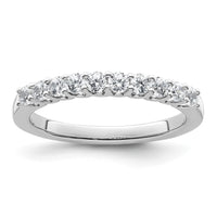 14k White Gold 1/2 ct Lab Grown Diamond VS/SI+ G+ Complete Wedding Band