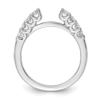 14k White Gold 1/2 ct Lab Grown Dia VS/SI+ G+ Semi Peg Set Engagement Ring