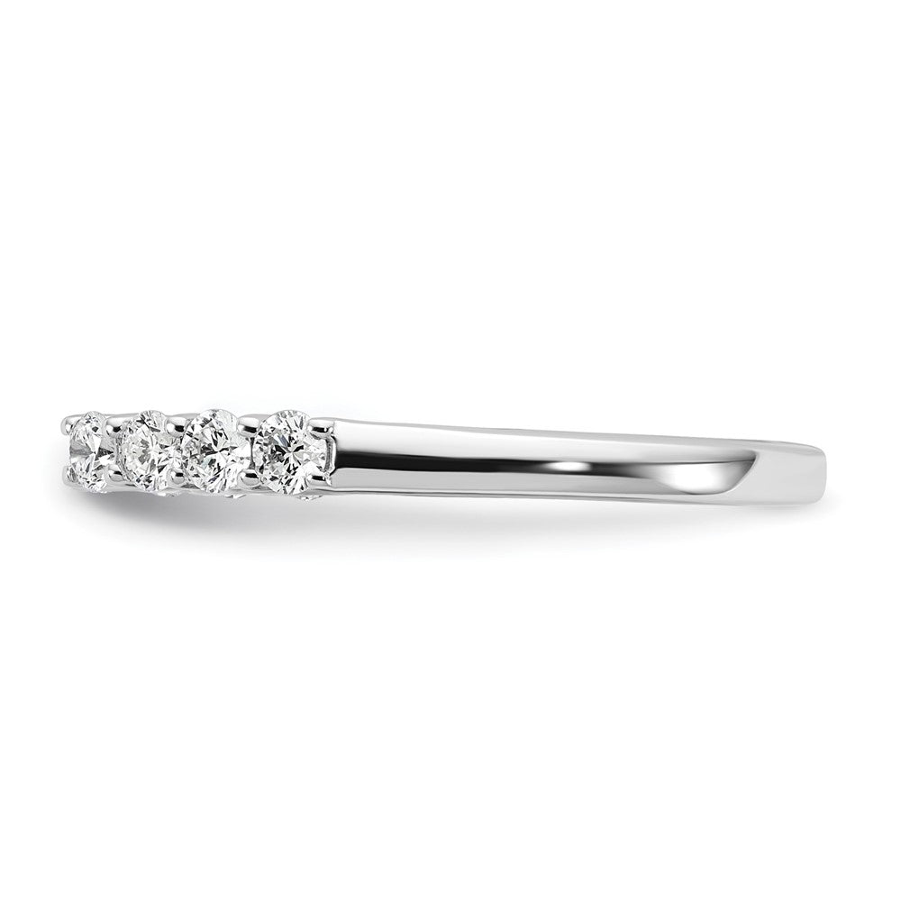 14k White Gold 1/2 ct Lab Grown Dia VS/SI+ G+ Semi Peg Set Engagement Ring