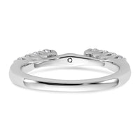 14k White Gold 1/2 ct Lab Grown Dia VS/SI+ G+ Semi Peg Set Engagement Ring