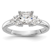 14kw 1/4 ct Lab Grown Dia VS/SI+ G+ Semi-Mount Peg Set Engagement Ring