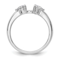14kw 1/4 ct Lab Grown Dia VS/SI+ G+ Semi-Mount Peg Set Engagement Ring