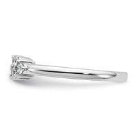 14kw 1/4 ct Lab Grown Dia VS/SI+ G+ Semi-Mount Peg Set Engagement Ring