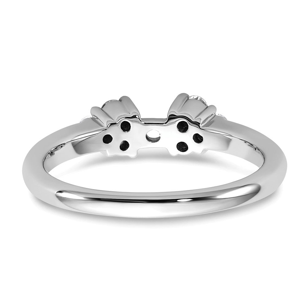 14kw 1/4 ct Lab Grown Dia VS/SI+ G+ Semi-Mount Peg Set Engagement Ring