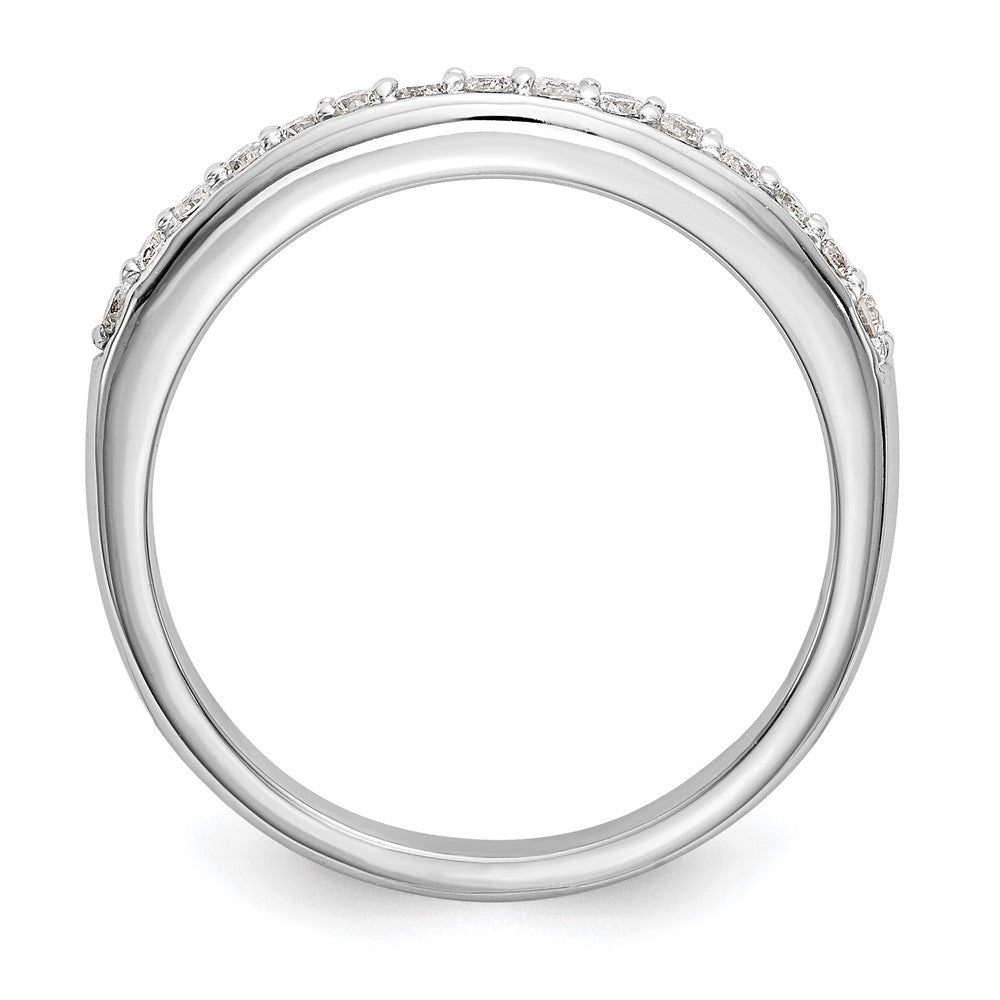 14k White Gold 1/4 ct Lab Grown Diamond VS/SI+ G+ Complete Wedding Band