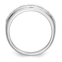 14k White Gold 1/4 ct Lab Grown Diamond VS/SI+ G+ Complete Wedding Band