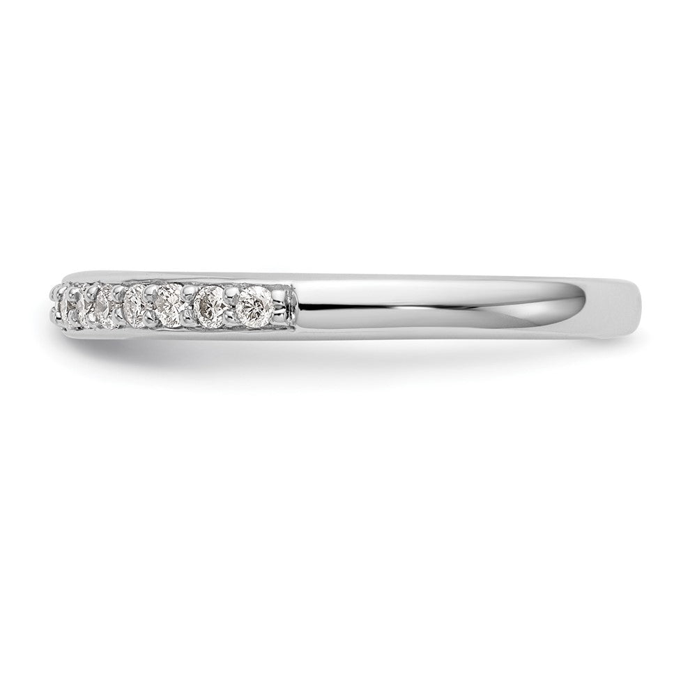 14k White Gold 1/4 ct Lab Grown Diamond VS/SI+ G+ Complete Wedding Band