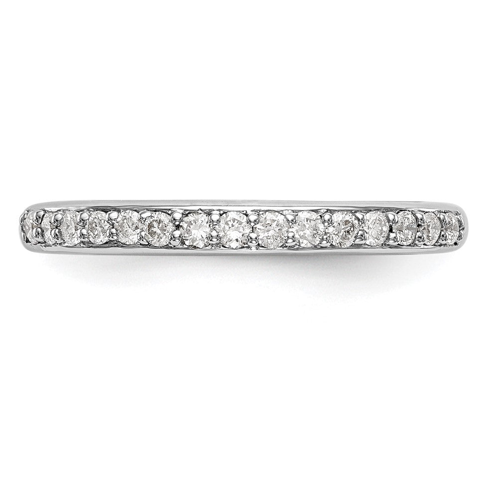 14k White Gold 1/4 ct Lab Grown Diamond VS/SI+ G+ Complete Wedding Band