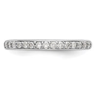 14k White Gold 1/4 ct Lab Grown Diamond VS/SI+ G+ Complete Wedding Band