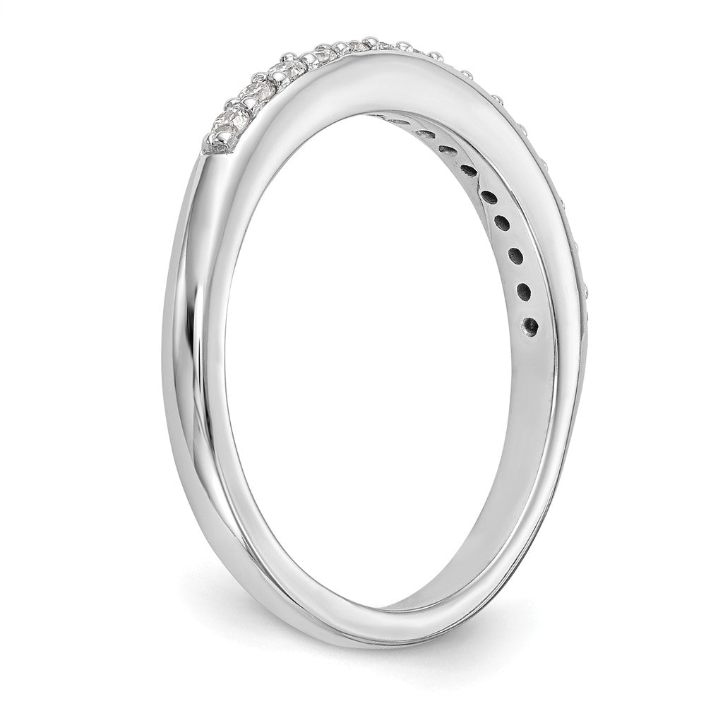 14k White Gold 1/4 ct Lab Grown Diamond VS/SI+ G+ Complete Wedding Band