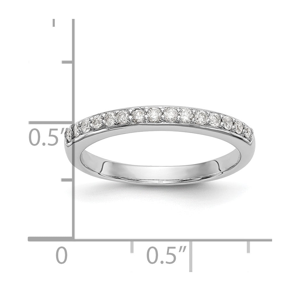 14k White Gold 1/4 ct Lab Grown Diamond VS/SI+ G+ Complete Wedding Band