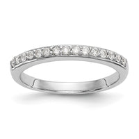 14k White Gold 1/4 ct Lab Grown Diamond VS/SI+ G+ Complete Wedding Band