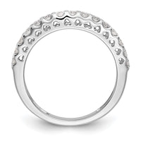 14k White Gold 1/2 ct Lab Grown Diamond VS/SI+ G+ Complete Wedding Band
