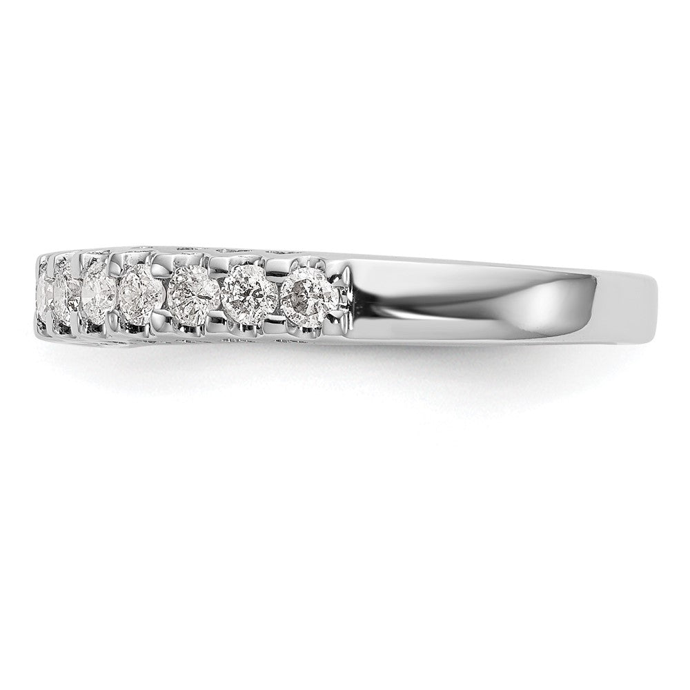 14k White Gold 1/2 ct Lab Grown Diamond VS/SI+ G+ Complete Wedding Band