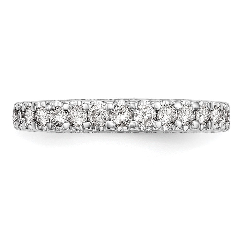 14k White Gold 1/2 ct Lab Grown Diamond VS/SI+ G+ Complete Wedding Band