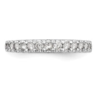 14k White Gold 1/2 ct Lab Grown Diamond VS/SI+ G+ Complete Wedding Band