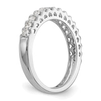 14k White Gold 1/2 ct Lab Grown Diamond VS/SI+ G+ Complete Wedding Band