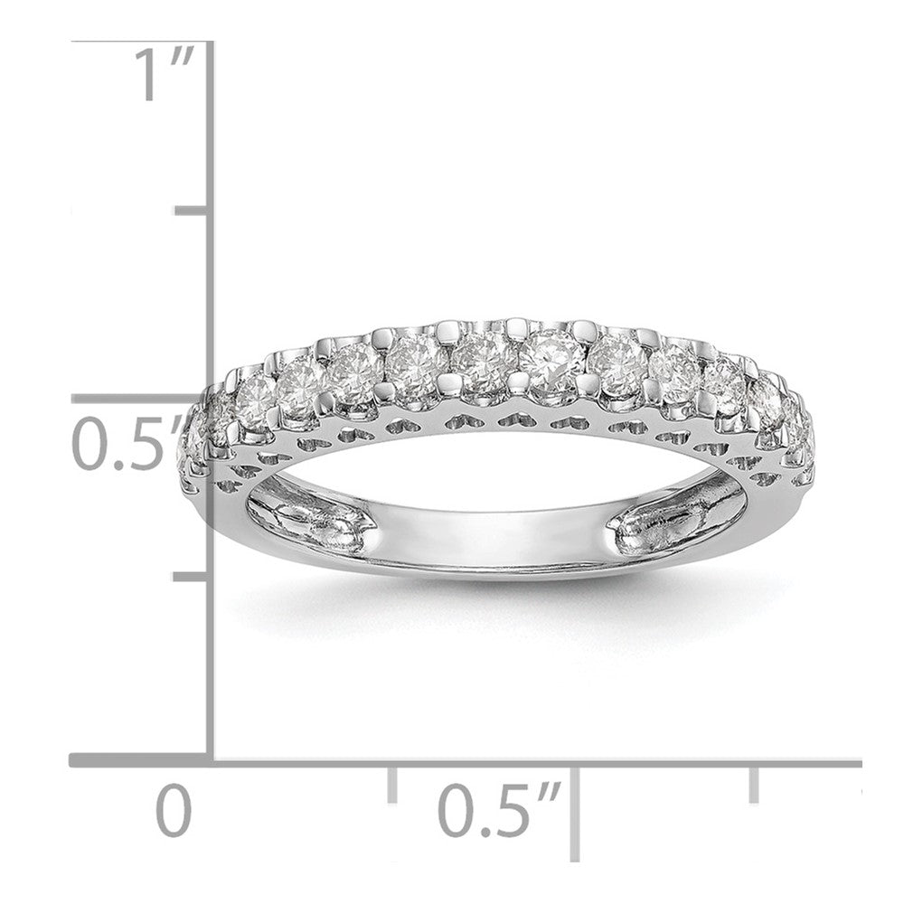 14k White Gold 1/2 ct Lab Grown Diamond VS/SI+ G+ Complete Wedding Band